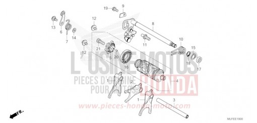 GEARSHIFT DRUM (NT1100A) NT1100AS de 2025